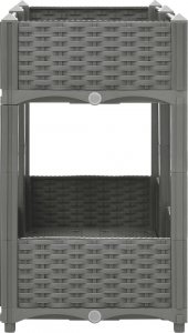 vidaXL vidaXL Donica do podwyższonej rabaty, 80x40x71 cm, polipropylen 4