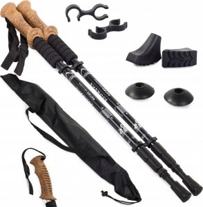 Verk KIJKI NORDIC WALKING 2szt ZESTAW KOŃCÓWKI ŁĄCZNIK 1