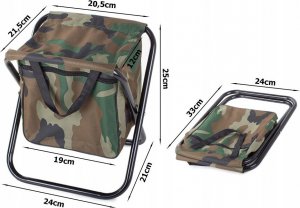 Verk KRZESŁO WĘDKARSKIE TABORET TORBA MORO TURYSTYCZNE 12