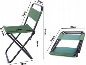 Verk KRZESŁO WĘDKARSKIE TURYSTYCZNE SKŁADANE Z OPARCIEM 9