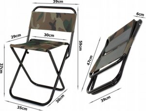 Verk KRZESŁO WĘDKARSKIE MORO TURYSTYCZNE SKŁADANE RYBY 13