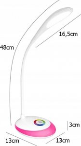 Verk LAMPKA NA BIURKO LED RGB BIURKO LAMPA 256 KOLORÓW 6