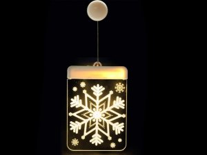 Dekoracja świąteczna Verk WITRAŻ LED 3D NA OKNO OZDOBA LAMPKI ŚWIĄTECZNE 11