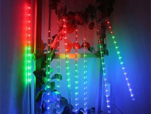 Dekoracja świąteczna Verk LAMPKI SOPLE METEORY LED PADAJĄCY ŚNIEG 50cm IP44 3