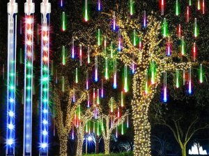 Dekoracja świąteczna Verk LAMPKI SOPLE METEORY LED PADAJĄCY ŚNIEG 50cm IP44 8