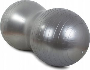 Verk Piłka gimnastyczna fitness - orzeszek / fasolka duża szara 2