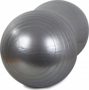 Verk Piłka gimnastyczna fitness - orzeszek / fasolka duża szara 3