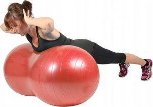 Verk Piłka gimnastyczna fitness - orzeszek / fasolka duża zielona 6