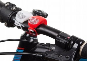 Verk OŚWIETLENIE ROWEROWE LED PRZÓD TYŁ 2szt SILIKON 3