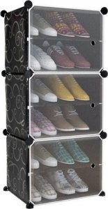 Iso Trade Szafka na buty  44,5 x 93 x 30 cm czarna 2