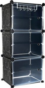Iso Trade Szafka na buty  44,5 x 93 x 30 cm czarna 3