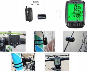 Verk LICZNIK ROWEROWY WODOODPORNY LCD PRĘDKOŚCIOMIERZ 11