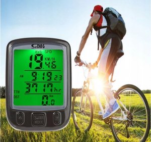 Verk LICZNIK ROWEROWY WODOODPORNY LCD PRĘDKOŚCIOMIERZ 3