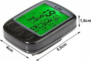 Verk LICZNIK ROWEROWY WODOODPORNY LCD PRĘDKOŚCIOMIERZ 7