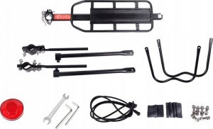 Verk BAGAŻNIK ROWEROWY TYLNY ALUMINIUM UNIWERSALNY 50KG 13