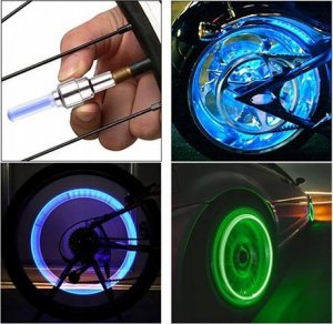 Verk WENTYLE ŚWIECĄCE ROWEROWE WENTYL NA KOŁO 2 SZTUKI 4