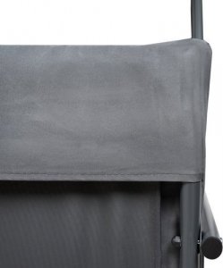 Malatec Huśtawka ogrodowa z daszkiem dla 3 osób szara 8