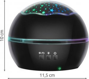 Malatec Lampka nocna z projektorem- czarna (LP16857) 12