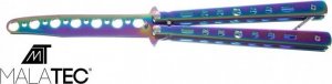 Malatec Nóż motylkowy do treningu- tęczowy 8