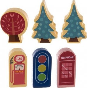 Kruzzel Klocki drewniane- miasto 100 szt. 19159 8