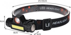 Latarka czołowa Trizand Latarka czołowa LED USB L18371 13