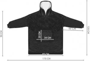 Ruhhy Bluza XXL - koc czarny 10