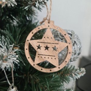 Ruhhy Bombki drewniane - 10 szt 5