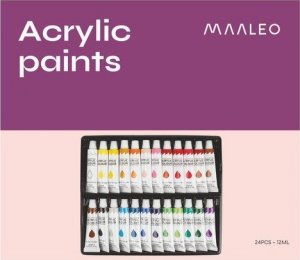 Maaleo Farby akrylowe 24 szt.- 12ml. (20363) 2