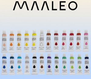 Maaleo Farby akrylowe 24 szt.- 12ml. (20363) 5