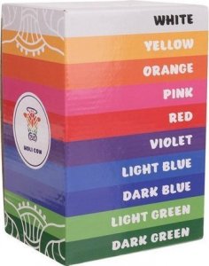 Holi Cow Kolorowy proszek Holi- zestaw 10x100g 4