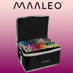 Maaleo Markery/ pisaki dwustronne- zestaw 168 szt. 12