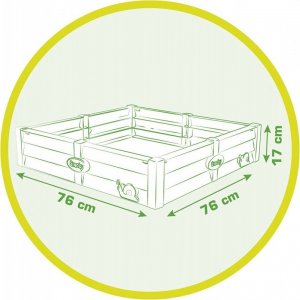 Smoby Piaskownica standardowa Kwietnik 2w1 76x76 cm 5