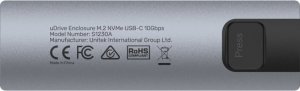 Kieszeń Unitek M.2 NVMe/SATA 10Gbps S1230A 2