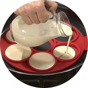 De Gusto Forma silikonowa do jajek, naleśników, pankejków 2