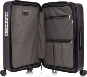 SwissBags Walizka średnia Echo 67cm fioletowa 4
