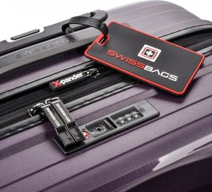 SwissBags Walizka średnia Echo 67cm fioletowa 6