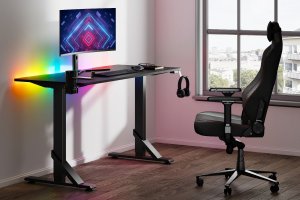 Biurko Mozos GDDESK-RGB Czarne 145 cmx67 cm 8