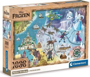 Clementoni CLE puzzle 1000 Compact DisneyMaps Frozen 39784 1