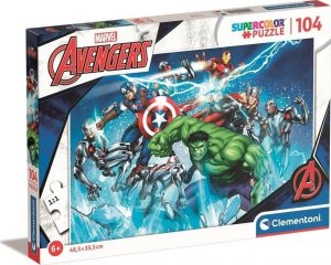 Clementoni CLE puzzle 104 SuperKolor Marvel Avengers 25744 1