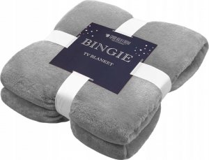 Paulina Łukjaniuk Koc 150 x 180 Mikrofibra Bingie z Rękawami Szary 4