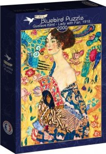 Bluebird Puzzle Puzzle 2000 Kobieta z wachlarzem, Gustav Klimt 1