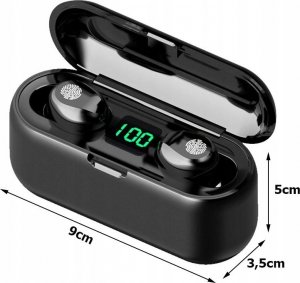 Słuchawki Verk F9 czarne 6