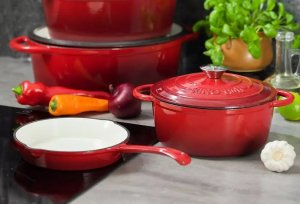 Patelnia KingHoff Żeliwna 20cm 3