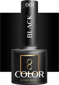 Activeshop OCHO NAILS Lakier hybrydowy black 002 -5 g 1