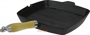 Patelnia KRISBERG Patelnia żeliwna grillowa Krisberg KR 2555 ciężka 26 cm Indukcja 1