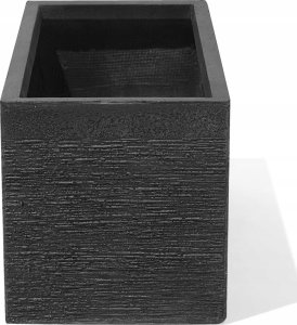 Beliani Doniczka 60 x 29 x 30 cm czarna MYRA 4