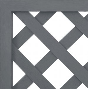 vidaXL Donice z kratką na pnącza, 2 szt., szare, 65x33x135 cm, WPC 6