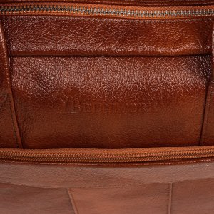 Torba Beltimore Skórzana torba na laptop duża męska pojemna premium Beltimore brązowa J13 8