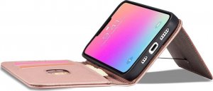 Hurtel Magnet Card Case etui Samsung Galaxy S23 pokrowiec z klapką portfel podstawka różowe 11