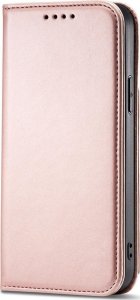 Hurtel Magnet Card Case etui Samsung Galaxy S23 pokrowiec z klapką portfel podstawka różowe 4